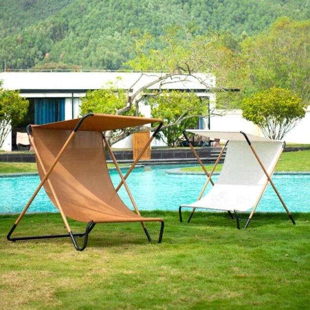 كرسي مظلل قابل للطي