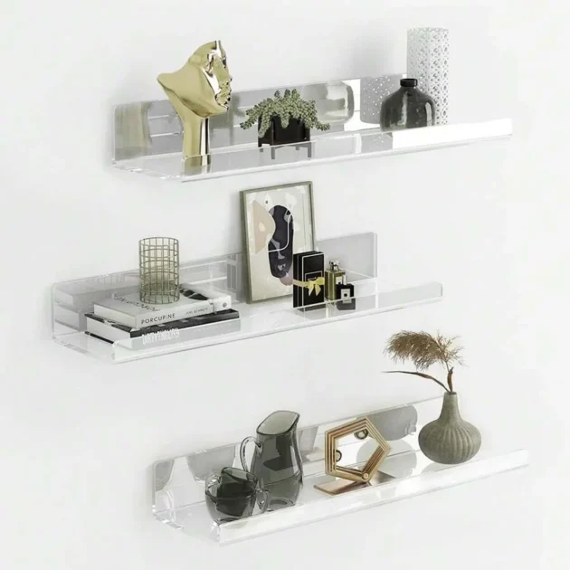 Étagère de rangement mural Transparent