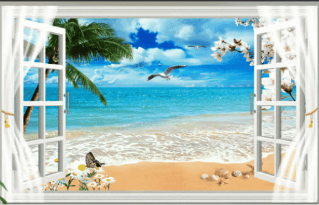 لوحة جدارية ثلاثية الأبعاد