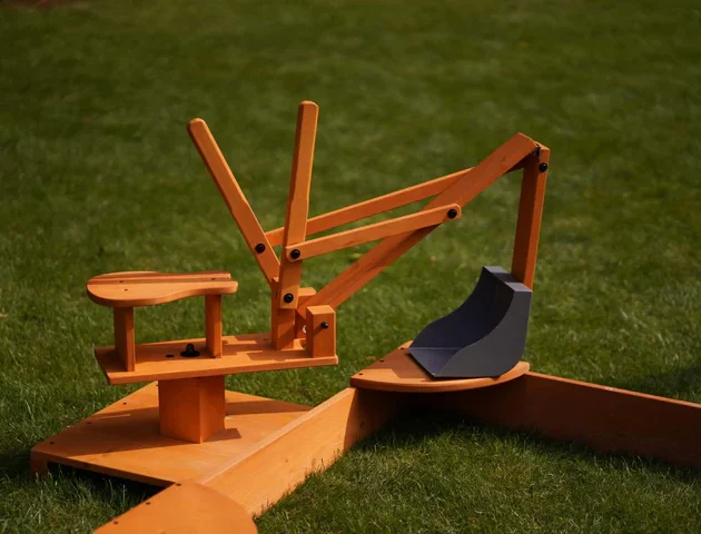 لعبة حفارة خارجية للأطفال |( صندوق الرمل غير متصمن)